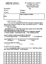 Đề kiểm tra cuối học kỳ II năm môn Tiếng Việt Lớp 2 - Năm học 2014-2015 - Trường TH Kim An